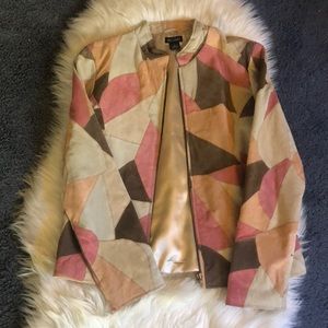 COPY - 1970,vintage suede patchwork jacket